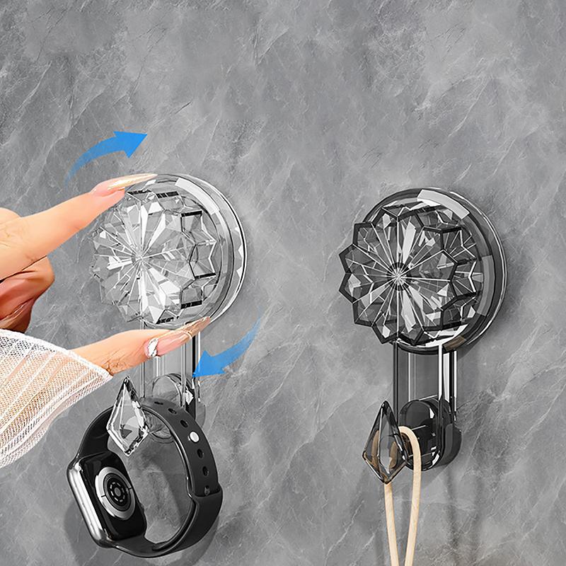 Strong Suction Cup Hooks Reusable Heavy Duty Vacuum Suction Cup Hooks Glass Window Wall Hanger Kitchen Bathroom Hooks For Towel