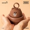 Устройство для удаления ворса с беспроводной зарядкой Line Friends, 6 лезвий, КОРИЧНЕВЫЙ