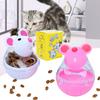 Cat Leakage Food Ball Teasing Toy Kitten Treat Tumbler Feeder Mouse Toy for Indoor Cat Chasing Hunting Entertainment Toy