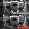 RHD Car Interior Steering Wheel Cover Trim Sticker Kits For Toyota Voxy Noah 90 Series  +ABS Carbon Fiber Accessories-M5