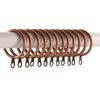 Bathroom Low Noise Heavy Duty Metal For Curtains Rods Hanging Hooks Roman circle Curtain Rings
