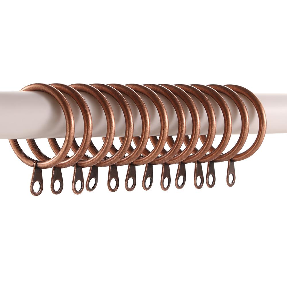 Bathroom Low Noise Heavy Duty Metal For Curtains Rods Hanging Hooks Roman circle Curtain Rings