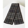 Daks Unisex Cashmere 100  Navy Check Short Muffler Dbmu3fe30n2