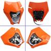 For KTM Motorcycle Headlight Plate 12V/5A Motocross Enduro Mask Motocross Headlamp  Outdoor