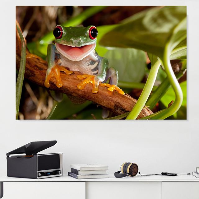 Картина на холсте с животными, древесная лягушка, смеющиеся постеры и принты, пейзаж, настенные художественные фотографии для гостиной, домашний декор, без рамки