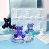 Diy  Epoxy Resin Mold Bear Earring Brooch Hairpin Bear Silicone Mold