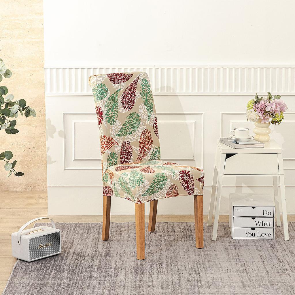 Новый принт Четыре сезона Отель Дом Эластичный чехол на стул Ресторан Цельная подушка для стула Современный простой чехол на стул