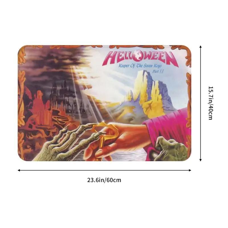 Helloween Keeper Of The Seven Keys Part Front Door Floor Entrance Mats Outdoor Heavy Metal Rock Bath Kitchen Doormat Carpet Rug