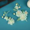 Chinese Style Flower Hair Clips Temperament Clips Alloy Headpiece for Thick Curly Hair Styling Decorative
