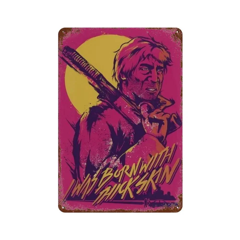 Постер Hotline Miami Горячие Классические Постеры Приключенческой Игры и Металлическая Жестяная Табличка Настенное Искусство Декорация Табличка Мужская Пещера Домашний Декор студия