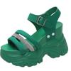 Fashion Sandals Women Platform Shoes 2024 Summer Open Height Increasing 10Cm High Heel Ladies Sandal Wedges Chunky Shoes Sandalias Mujer