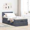 Maison Exclusive - Cadre de lit ottoman avec matelas gris foncé 100x200 cm velours