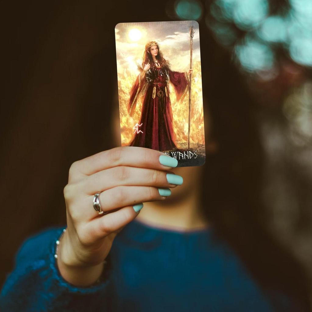 80 карт Таро Руническое Таро Полная английская колода Настольная игра Семейная вечеринка Бумажная карточная игра Интерактивная Fo