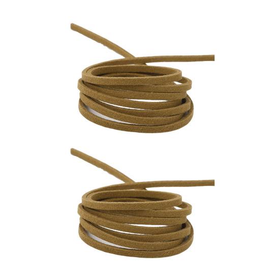 2 шт. бархатной веревки длиной 4 м и шириной 3 мм бархатный шнур для самостоятельного изготовления шнурков для обуви, изготовления ювелирных изделий, ремешков, ожерелий, браслетов, плетеных веревок