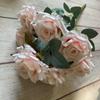 Accessories 9 Heads Wedding Camellia Rose Fake Floral Artificial Flower Holding Bouquets