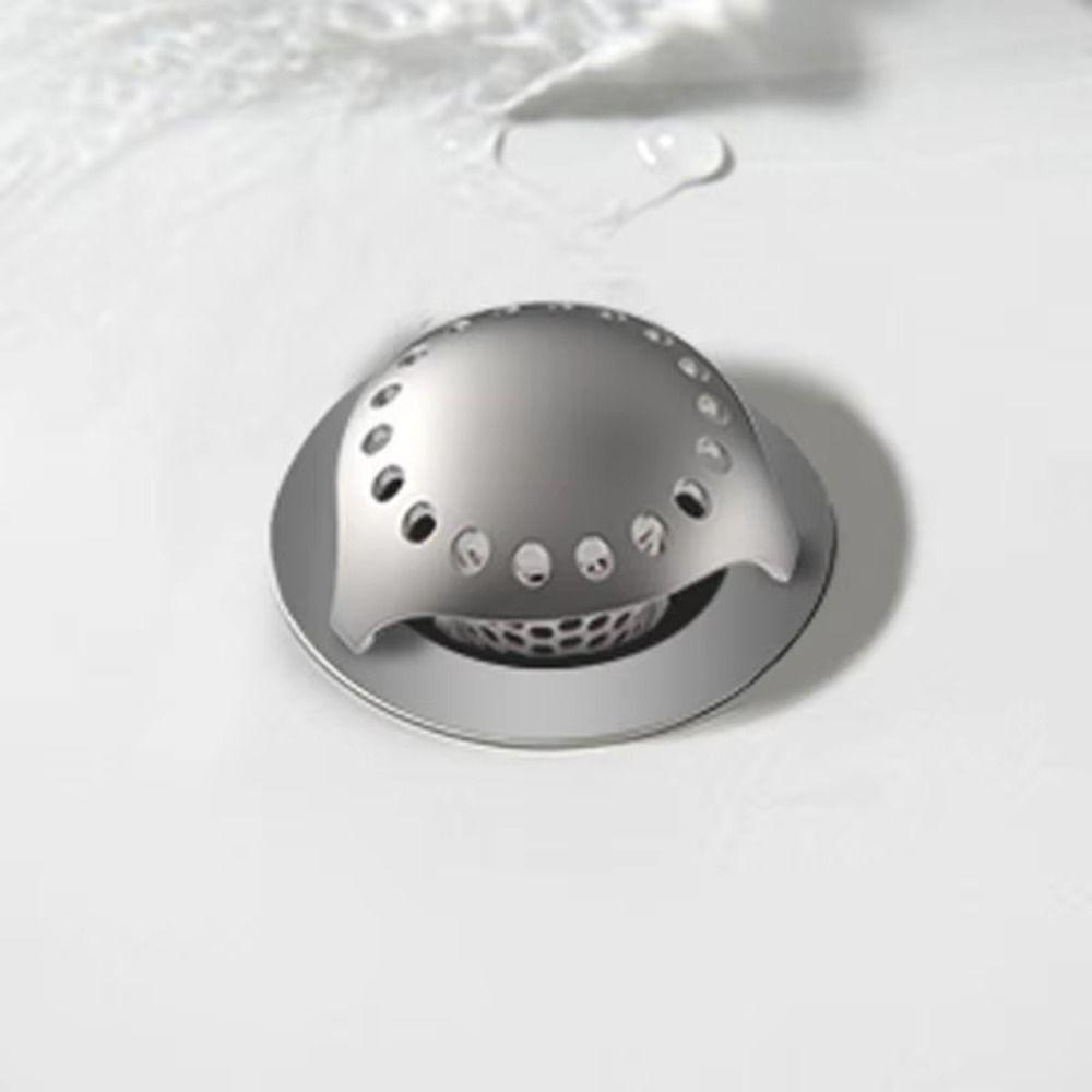 Stainless Steel Hair Catcher Sturdy Construction Bathroom Basin Sink Plug  Bathroom
