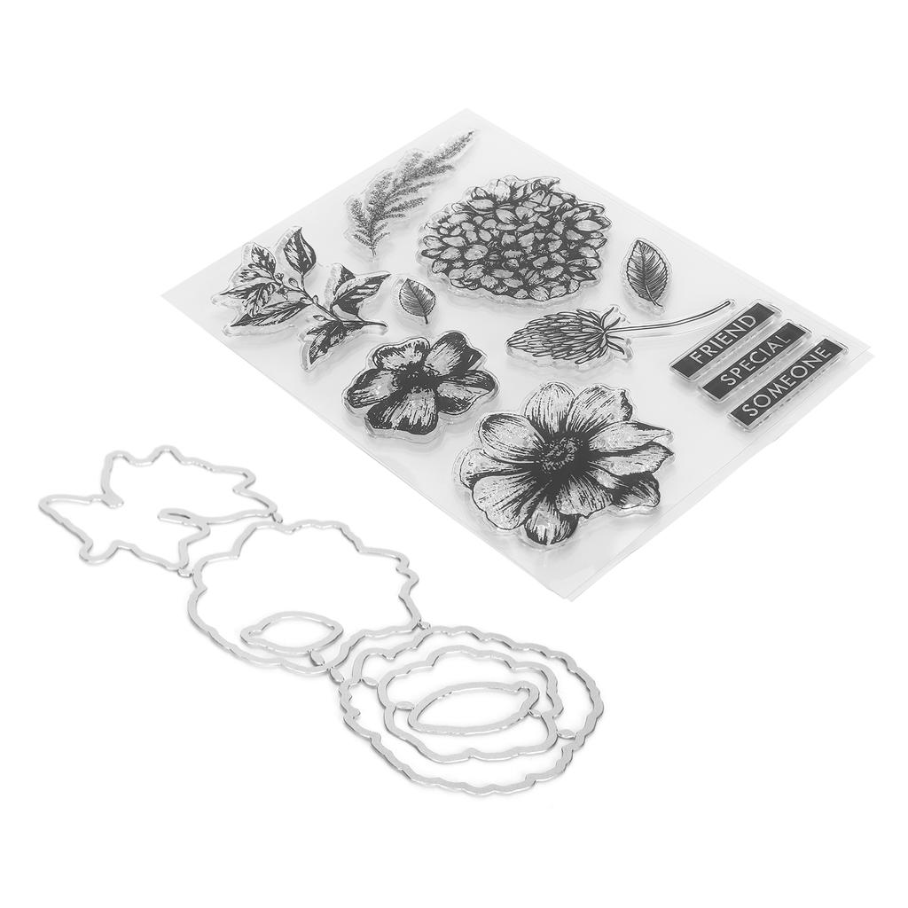  Узор с цветком Прозрачная печать Изготовление открыток для скрапбукинга Украшение фотоальбома