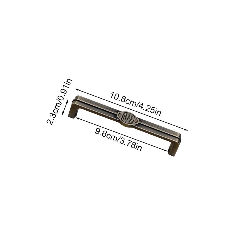 1 шт. Винтажный китайский иероглиф «Фу» ручки для кухонного шкафа ручки для ящиков дверцы шкафа