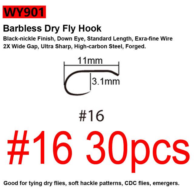 Черные никелевые крючки для завязывания мушек Bimoo, 30 шт./упак., крючки для завязывания мушек Nymph Stonefly Emerger Streamer Caddis, сухие крючки для мушки, крючки для ловли форели