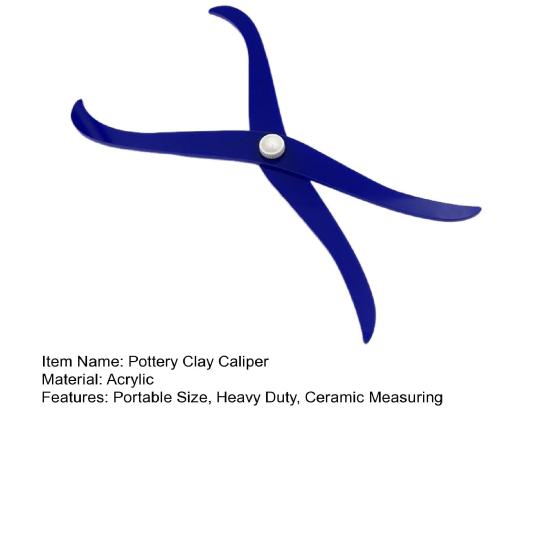 Керамический штангенциркуль с изогнутой ногой, портативный сверхмощный акриловый керамический измерительный инструмент для резьбы по глине, моделирование скульптуры, керамические инструменты