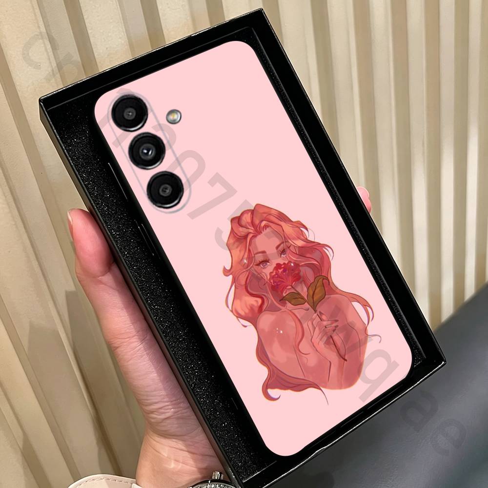 Чехол для телефона 'Однажды разбитое сердце' для Samsung Galaxy A13, A21s, A22, A31, A32, A52, A53, A71, A80, Мягкий черный корпус