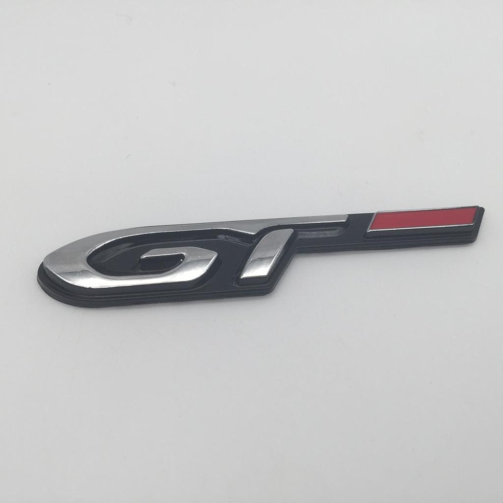 1pcs 3D metal GT 206 207 301 307 308 408 508 car Letter Emblem Rear tail trunk Decals badge sticker Decal styling Accessories