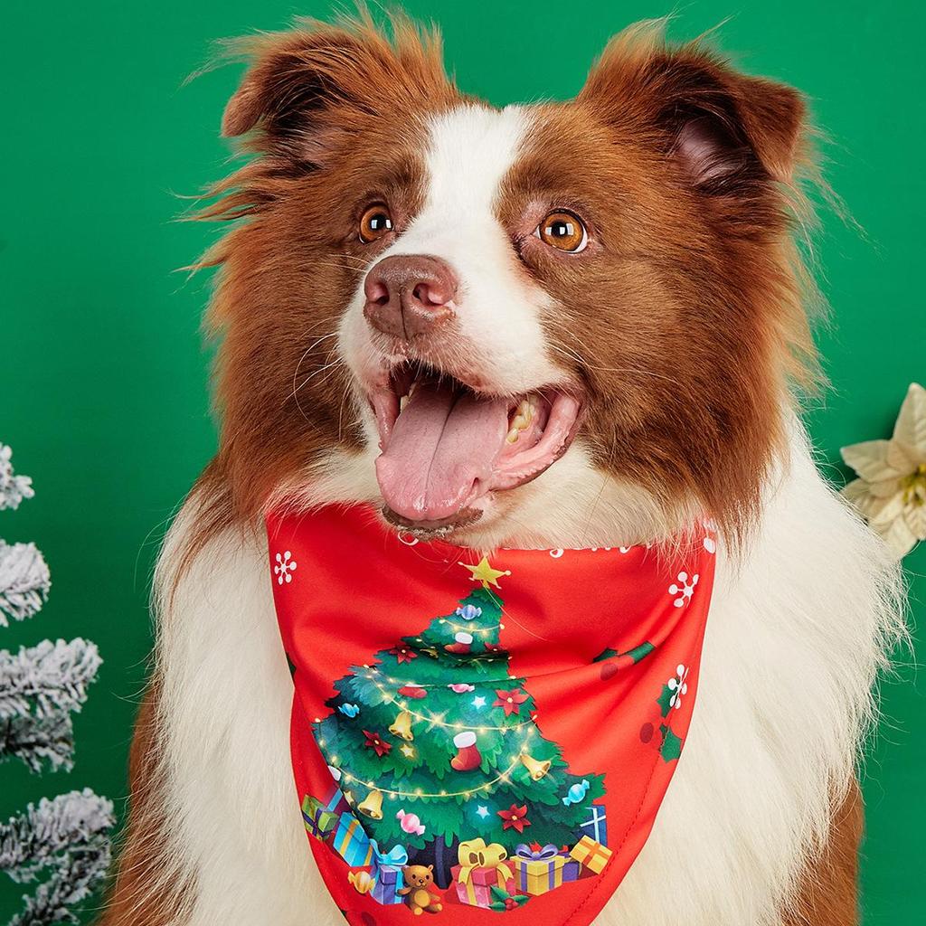 The Hot-Selling Christmas Dog Bandana: Festive Pet Scarf & Bib