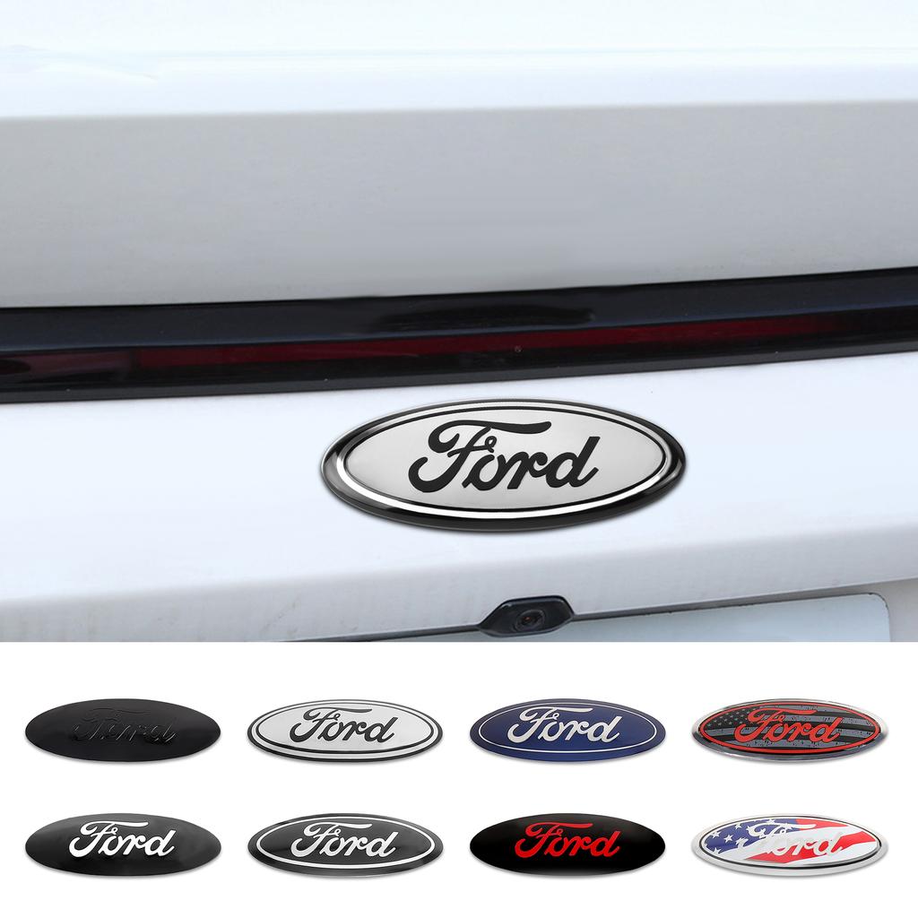 1PCS Car Front Hood Bonnet Badge Grille Emblem Rear Trunk Stickers For Ford 2 F150 F250 F450 Edge Explorer Ranger Mondeo Mustang MD4
