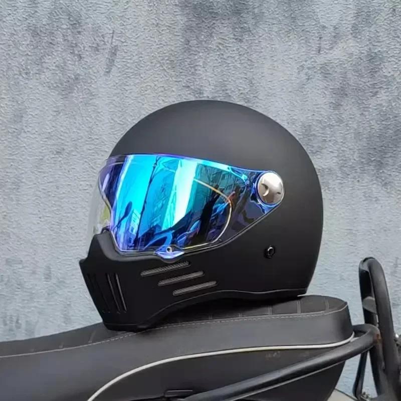 Мотоциклетный шлем интеграл casco moto Шлем Винтаж Чоппер Ретро capacete de motocicleta модульный шлем Одобрение DOT