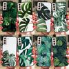 Leaves Monstera Green Case For Samsung Galaxy S20 FE S8 S9 S10 Plus Note 10 Note 20 S22 Ultra S21 FE Back Cover