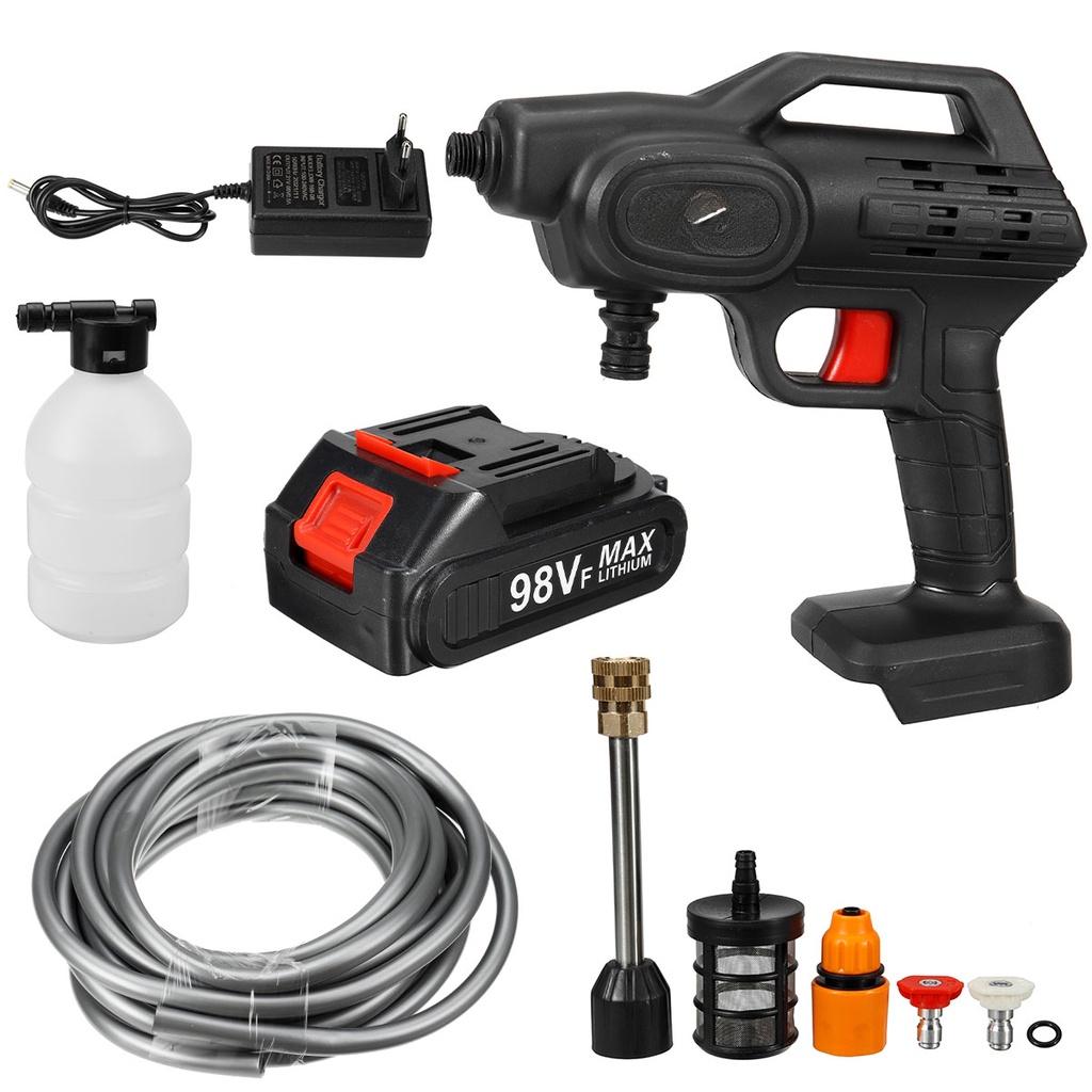 98VF беспроводные струйные пистолеты высокого давления для мойки автомобилей 180 Вт электрическая мойка для автомобилей портативные пистолеты для мойки водой с распылителем