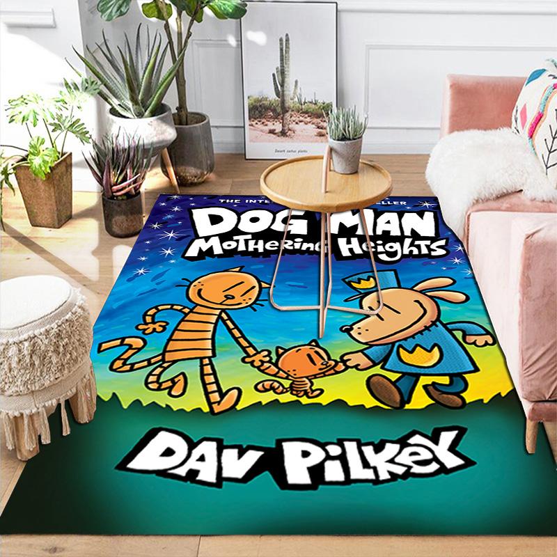 Dog Man Style Digital Art Rug Floor Mat for Living Room or Bedroom Soft and Comfortable Carpet a Gift for Birthday and Holiday.