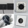 With Outlet Hole Cable Socket Panel With Rubber Pad Decorative Cover  Network Cable