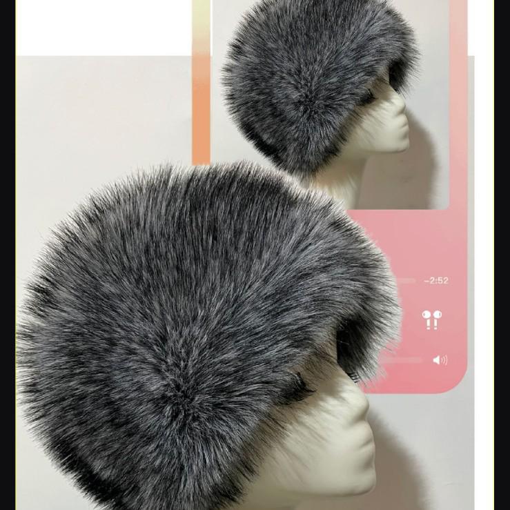 Stylish Unisex Imitation Fox Fur Snow Hat - Warm & Cold-Resistant
