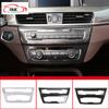 Car Console Air Conditioner Volume Button CD Panel Decorative Frame Cover For BMW X1 F48 X2 F47 2016- Interior