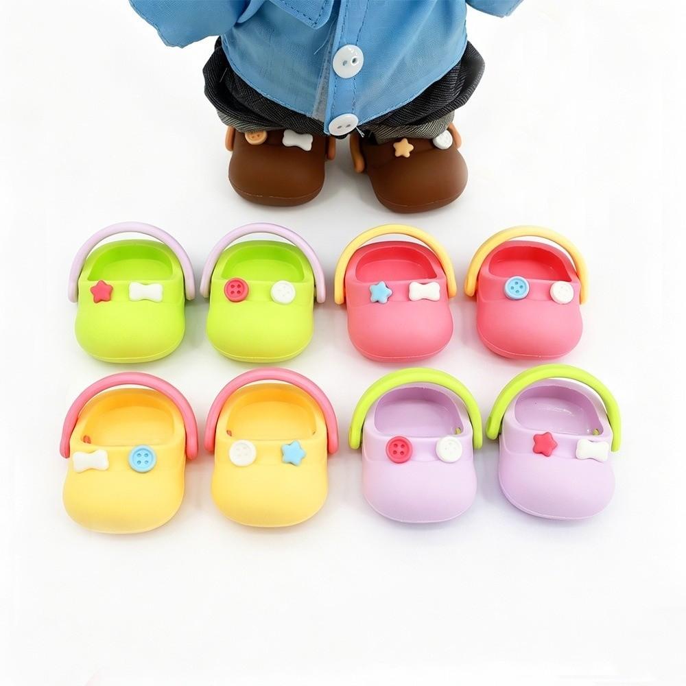 Big Head Shoe Doll Slippers Round Toe Cartoon Slippers Mini Silicone Slippers Children Toys