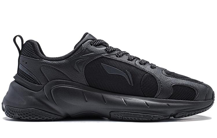 Li Ning Коллекция кокосового молока Амортизация Нескользящие Износостойкие Поддержка Низкие Повседневная Обувь Мужская Черная AGCT391-1