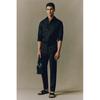 Рубашка HM slim fit черная