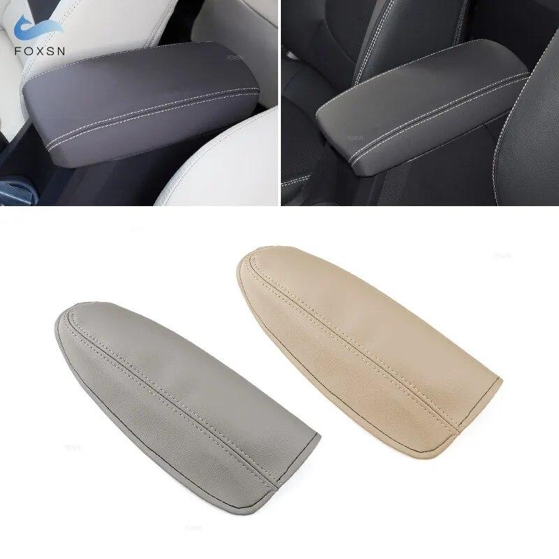 Soft Leather Armrest Cover For Toyota Corolla Car Interior Center Control Armrest Box Skin Cover Trim