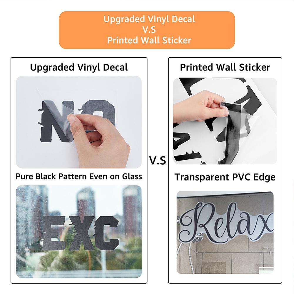 1set PVC Self Adhesive Wall Stickers Washing Machine Warterproof Decals for Home Living Room Bedroom Wall Decoration Word 320x400mm 2pcs/set