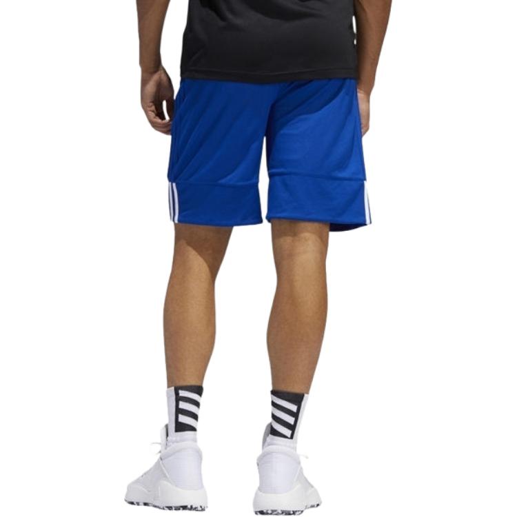 adidas Двусторонние баскетбольные тренировочные шорты Color Block Мужские шорты Синие DY6601