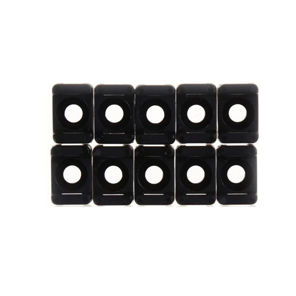 Black Width Cable Tie Mount Wire Holder Base Saddle Type