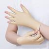 Summer Ice Silk Half Fingers Gloves Women Breathable Thin Fingerless Gloves
