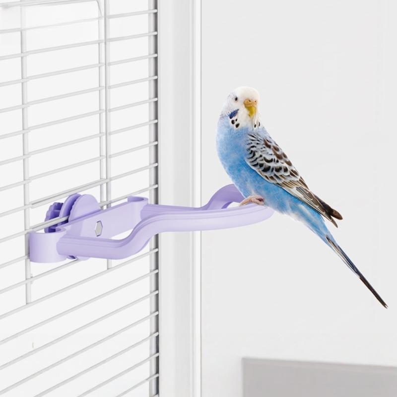 Waterproofed Metal Parrots Perches Stand For Small Birds Cockatiel Lovebirds Cage Accessory Easy Install Durable