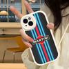 Силиконовый чехол для телефона MartiniES Racing для iPhone 16 15 14 13 12 11 Pro Max Mini Кожаный мягкий чехол