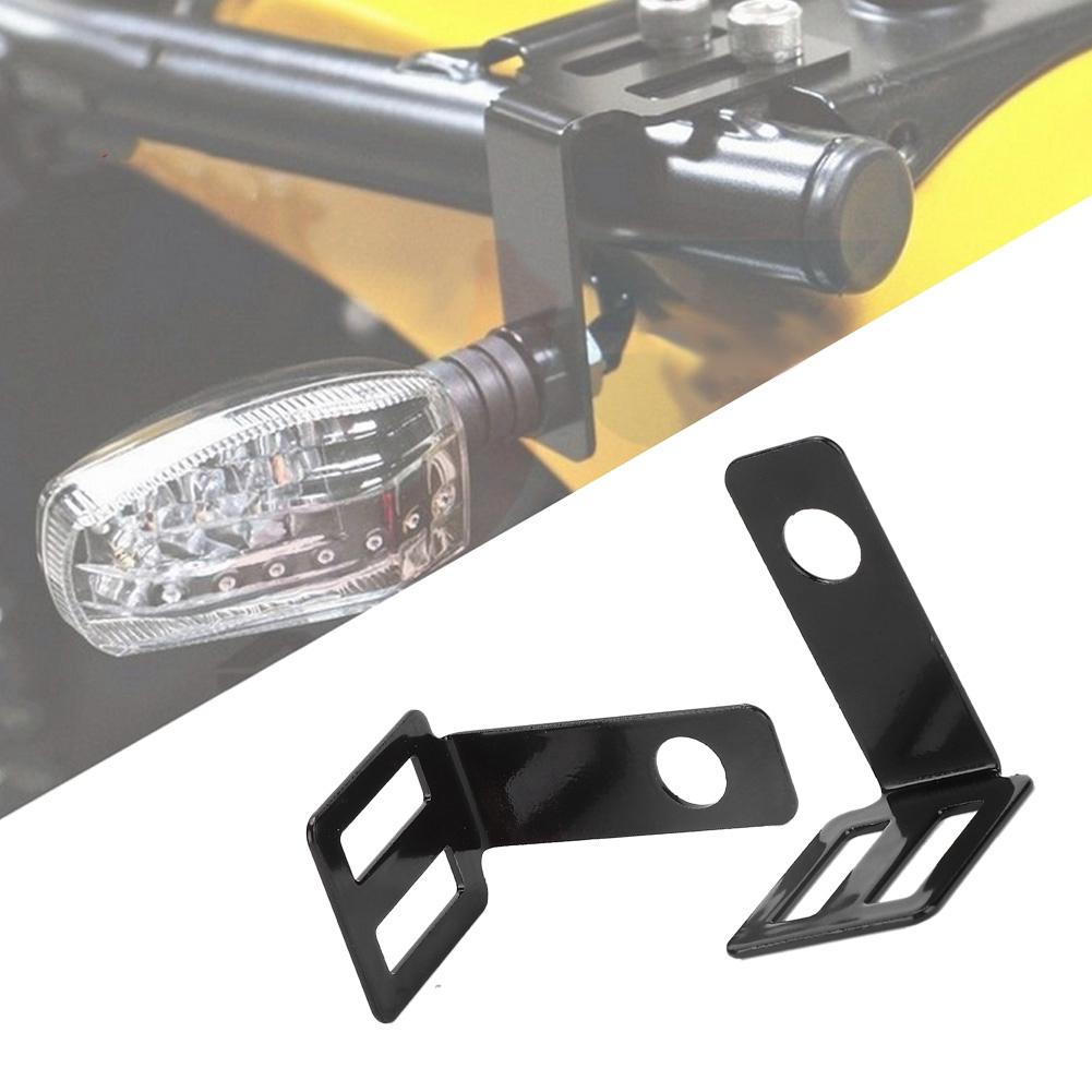 Universal Metal Motorcycle Rear Turn Signal Light Mounting Bracket Lamp Holder (black)