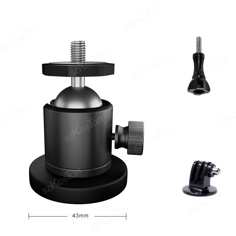 Metal Strong Magnetic Car Suction Cup Mount Camera Holder for GoPro 13 12 11 10 9 Insta360 X4 X3 GO 3S DJI OSMO Action 5 Camera