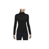 Yoga Luxe Dri-FIT Solid Quick-Dry Ribbed Training Long Sleeve T-Shirt Women Tops Black DD5775-010