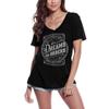 Women's V-Neck T-Shirt Follow Dreams Not Orders - Motivational Slogan Tee