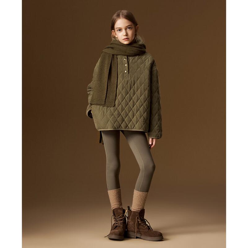 Детская стеганая куртка с капюшоном ELLE KIDS, винтажная, утепленная
